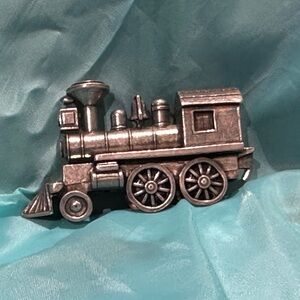 Vintage Silver Train Figurine